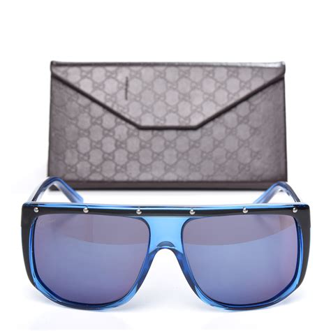 gucci sunglasses gg 3705 s|GUCCI Studded Shield Sunglasses GG 3705/S Grey.